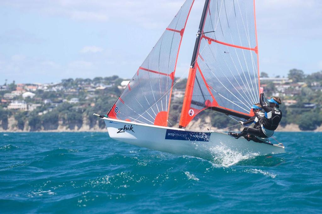 Markus & Isaac in winning form - 29er NZ Nationals 2014 © John Adair